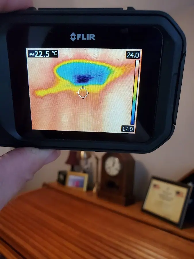 Thermal imaging inspection for water damage in Comstock
